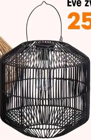 Kwantum Solar lantaarn Eve zwart aanbieding