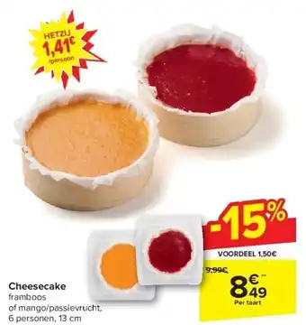 Carrefour Cheesecake aanbieding