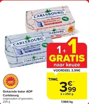 Carrefour Gekarnde boter AOP Carlsbourg aanbieding