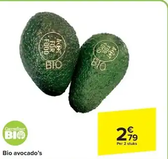 Carrefour Bio avocado’s aanbieding