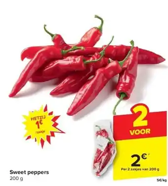 Carrefour Sweet peppers aanbieding