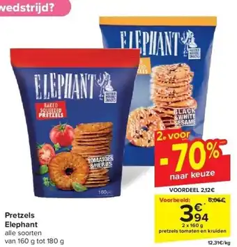 Carrefour Pretzels Elephant aanbieding