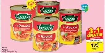 Carrefour Ravioli Panzani aanbieding