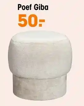 Kwantum Poef Giba aanbieding