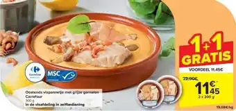 Carrefour Oostends vispannetje met grijze garnalen Carrefour aanbieding