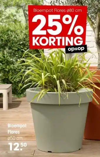 Kwantum Bloempot Flores aanbieding