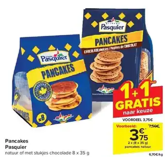 Carrefour Pancakes Pasquier aanbieding