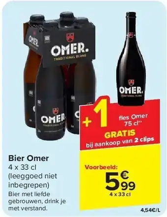 Carrefour Bier Omer aanbieding