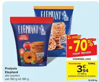 Carrefour Pretzels Elephant aanbieding