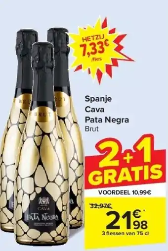 Carrefour Spanje Cava Pata Negra aanbieding