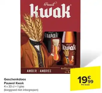 Carrefour Geschenkdoos Pauwel Kwak aanbieding