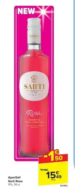 Carrefour Aperitief Sarti Rosa aanbieding
