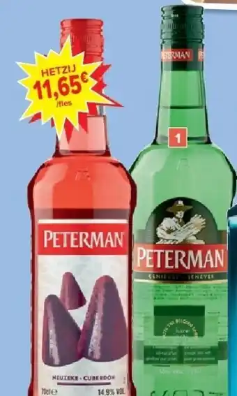 Carrefour Jenever Peterman aanbieding