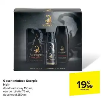 Carrefour Geschenkdoos Scorpio Noir aanbieding