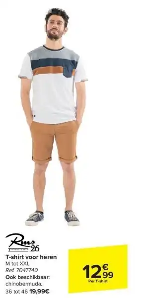 Carrefour T-shirt voor heren aanbieding