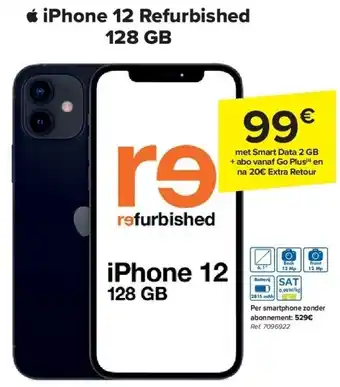 Carrefour iPhone 12 Refurbished 128 GB aanbieding