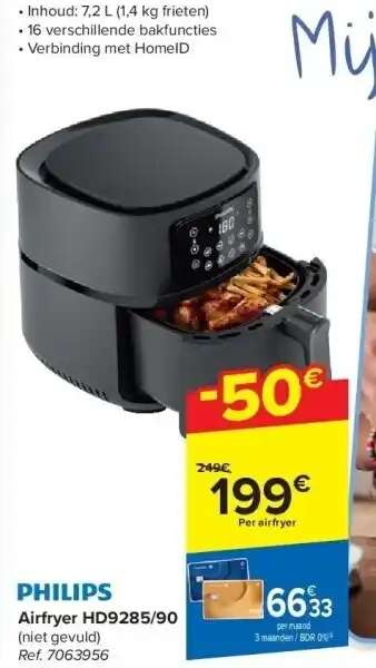 Carrefour Airfryer HD9285/90 aanbieding