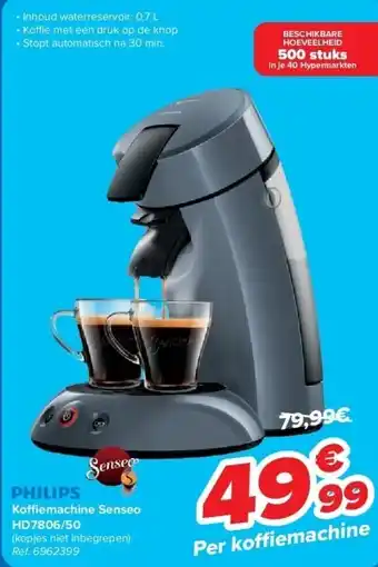Carrefour PHILIPS Koffiemachine Senseo aanbieding