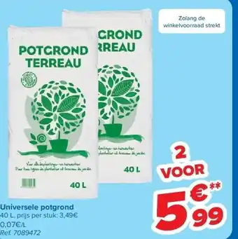 Carrefour Universele potgrond aanbieding