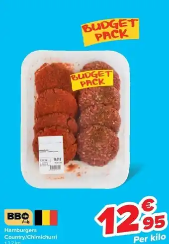 Carrefour Hamburgers Country/Chimichurri aanbieding