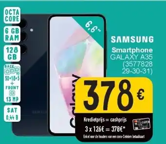 Cora Smartphone GALAXY A35 aanbieding