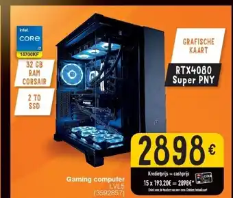 Cora Gaming computer LVL5 aanbieding