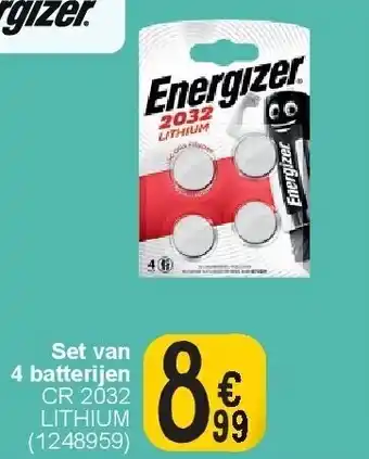 Cora Set van 4 batterijen aanbieding