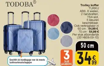 Cora Trolley koffer TURKU aanbieding
