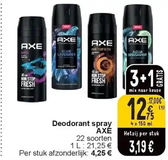 Cora Deodorant spray AXE aanbieding