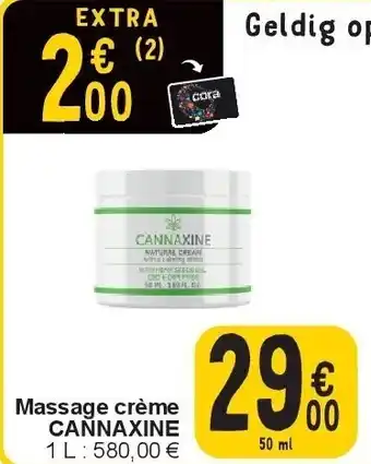 Cora Massage crème CANNAXINE aanbieding