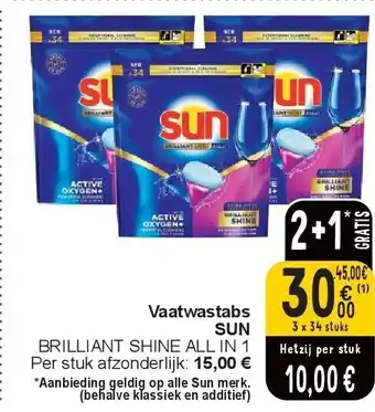 Cora Vaatwastabs SUN aanbieding