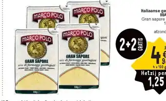 Cora Italiaanse geraspte kaas MARCO POLO aanbieding