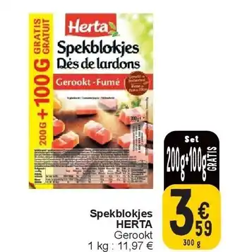 Cora Spekblokjes HERTA aanbieding