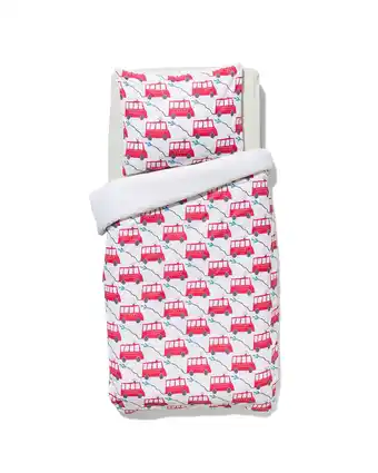 HEMA soft cotton peuterdekbedovertrek 120 x 150 cm aanbieding