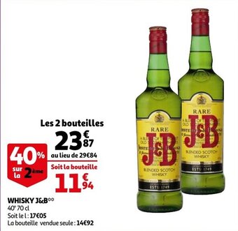 Auchan Whisky J&B aanbieding