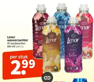 Wibra Lenor wasverzachter aanbieding