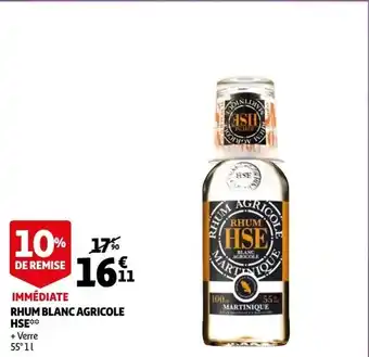 Auchan Immediate Rhum Blanc Agricole aanbieding
