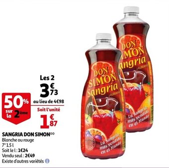 Auchan Sangria Don Simon aanbieding