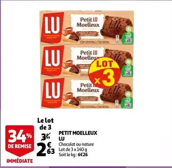 Auchan Petit Moelleux LU aanbieding