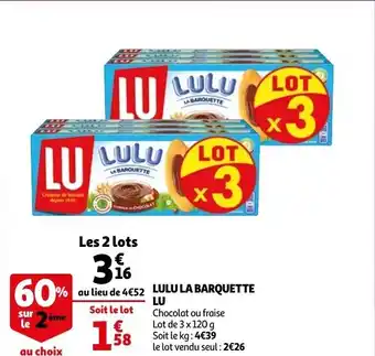 Auchan Lulu La Barquette LU aanbieding