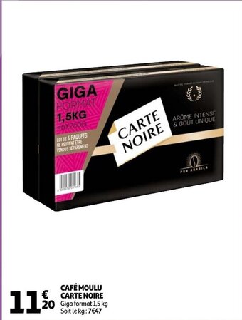 Cafe Moulu Carte Noire