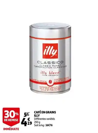 Auchan Cafe En Grains Illy aanbieding