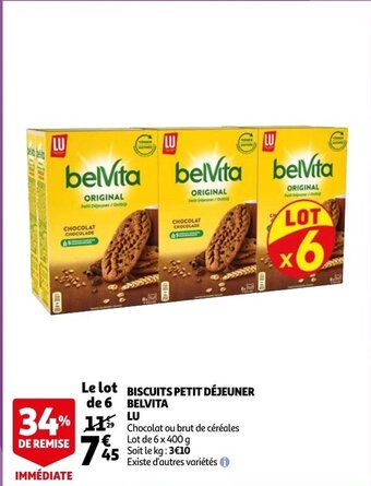 Biscuits Petit Dejeuner Belvita LU