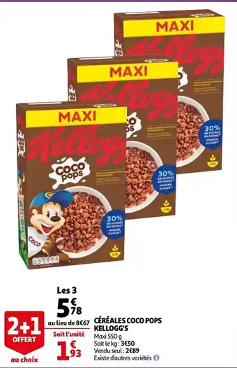 Auchan Cereales Coco Pops Kellogg's aanbieding