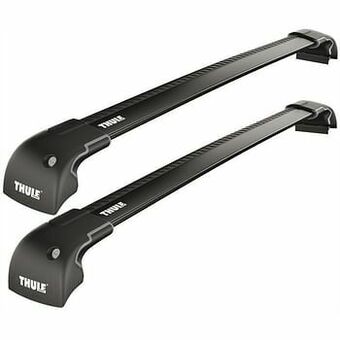 2 aerodynamische dakdragers THULE Wingbar Edge 9592B zwart in aluminium