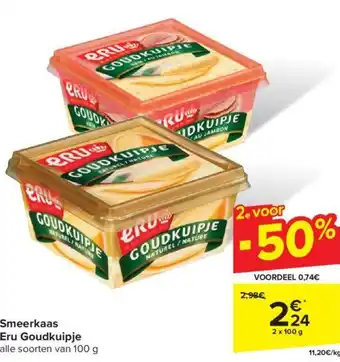 Eru Goudkuipje Smeerkaas 2 x 100g