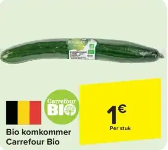 Carrefour Bio komkommer aanbieding