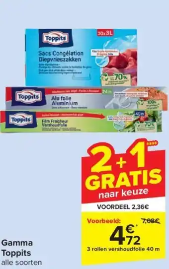 Carrefour Toppits Gamma aanbieding