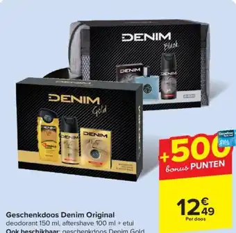 Carrefour Geschenkdoos Denim Original aanbieding