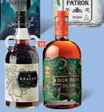 Carrefour The Kraken Black Spiced Saint James of rum Don Papa Masskara Rum 40%, 70 cl aanbieding